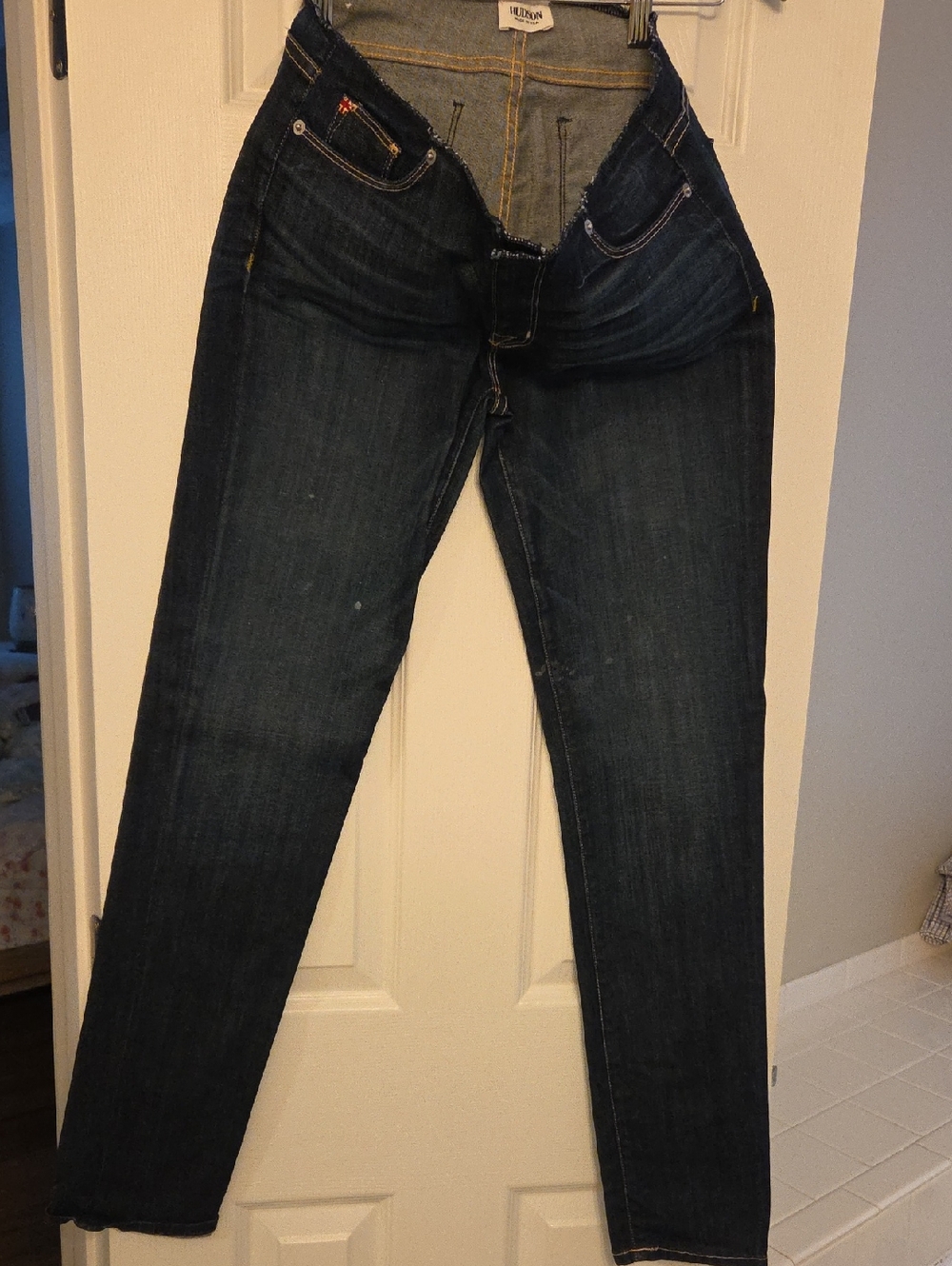 Hudson Women's Skinny Jeans - Dark Blue Wash